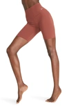 Nike Yoga Luxe Zenvy Dri-fit Shorts In Brown