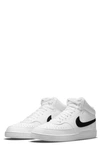 Nike Court Vision Low Sneaker In White/ Black/ White