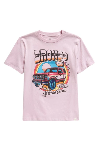Treasure & Bond Kids' Graphic T-shirt In Pink Windsome Bronco