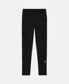 Stella Mccartney Truestrength 7/8 Yoga Leggings In Core Black