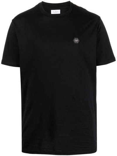 Philipp Plein Logo-print Cotton T-shirt In ブラック