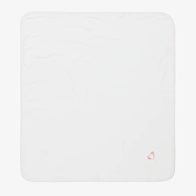 Kissy Kissy Girls White Hearts Abloom Blanket (74cm)