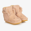 DONSJE GIRLS PINK LEATHER BUNNY BOOTS