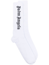 PALM ANGELS INTARSIA-KNIT LOGO SOCKS