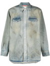 Acne Studios Denim Button-up Shirt In 蓝色