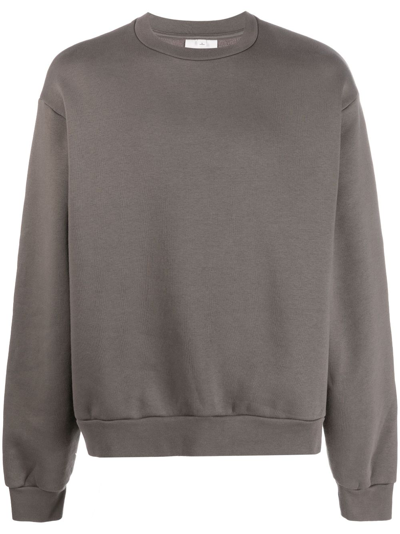 Acne Studios Cotton-blend Sweatshirt In Cvd Mud Grey