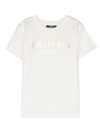 Balmain Logo-print Cotton T-shirt In 白色
