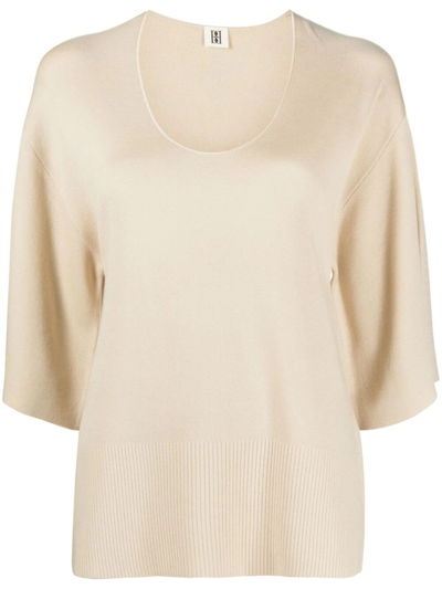 By Malene Birger Thelia Knitted Top In Brown