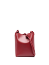 Jil Sander Giro Leather Shoulder Bag In Red