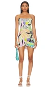 Indah Rowan Mini Dress In Black Cancun In Multi