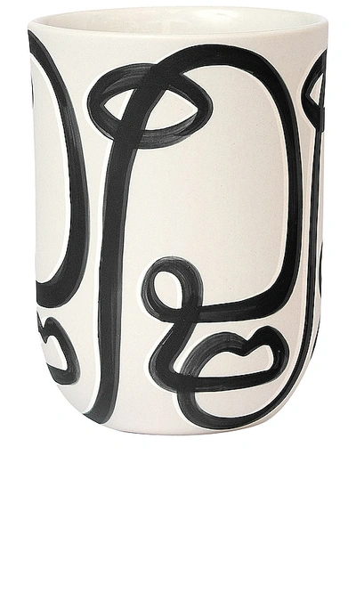 Franca Nyc Coffee Cup In Black,white