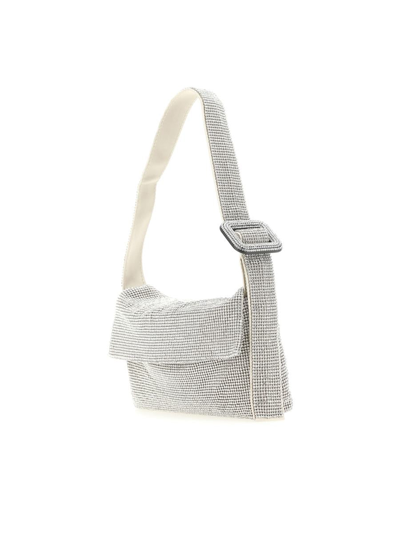 Benedetta Bruzziches Vitty Crystal Shoulder Bag In Crystal On Silver
