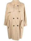 Fay Doppelreihiger Mantel In Beige