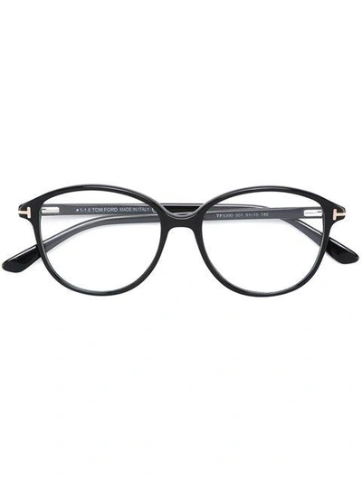 Tom Ford Eyewear Round Frame Glasses - Black