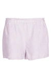 Bed Threads Linen Shorts In Lilac
