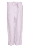 Bed Threads Linen Lounge Pants In Lilac