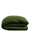 Bed Threads Linen Duvet Cover In Olive