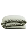 Bed Threads 100% French Flax Linen Duvet Cover In Sage