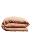 Bed Threads Linen Duvet Cover In Terracotta