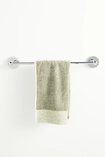 Anthropologie Wiggle Towel Bar In Silver