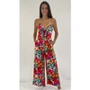 Rosa Fashion Franceska Flower Jumpsuit In Pink