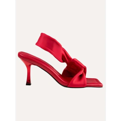 Stine Goya Jet Set Heels In Red