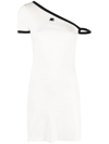 Courrèges White Asymmetric Minidress In White