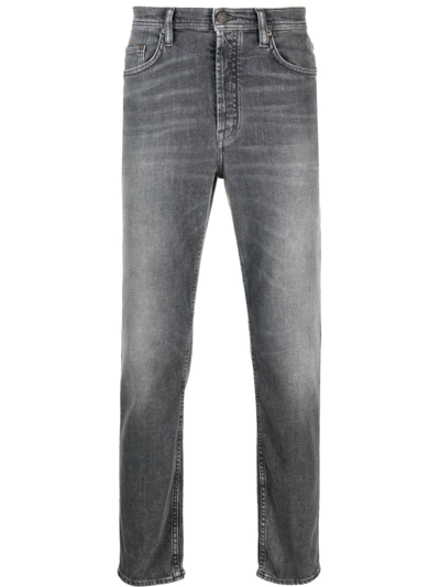 Acne Studios Low-rise Slim-cut Jeans In Grey