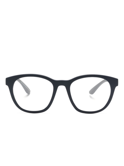 Emporio Armani Kids' Round-frame Glasses In Blue