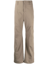 POST ARCHIVE FACTION TEXTURED STRAIGHT-LEG TROUSERS