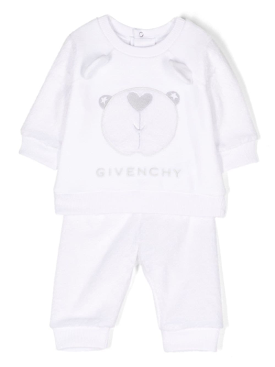 Givenchy Babies' Logo-print Cotton Set In White
