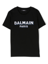 BALMAIN LOGO-PRINT COTTON T-SHIRT