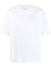 Acne Studios Logo-tag Cotton T-shirt In White