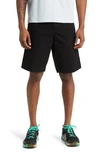 Carhartt Straight-leg Cotton-canvas Shorts In Black