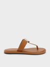 CHARLES & KEITH CHARLES & KEITH - GABINE LEATHER THONG SANDALS