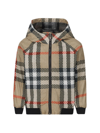 BURBERRY BURBERRY KIDS CHECKED HOODED ZIP