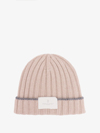 Brunello Cucinelli Cashmere Ribbed Knit Beanie Hat In Beige