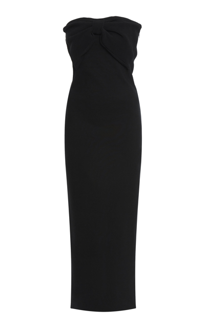 Chloé Twisted Knit Silk-blend Midi Dress In Black