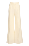 Chloé Linen-canvas Wide-leg Pants In Ivory