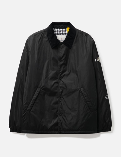 Moncler Genius 7 Moncler Frgmt Hiroshi Fujiwara Daffodil Appliquéd Shell Jacket In Black
