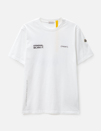 Moncler Genius 7 Moncler Frgmt Hiroshi Fujiwara Logo-print Cotton-jersey T-shirt In White