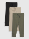Gap Baby First Favorites Tinyrib Pants (3-pack) In Bedrock