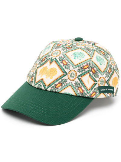 Drôle De Monsieur X Gergei Erdei La Casquette Coquillage Baseball Cap In Gn Green