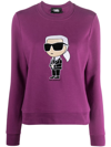 Karl Lagerfeld Ikonik 2.0 Sweatshirt In Purple