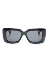LANVIN BRAIDED-ARMS RECTANGLE-FRAME SUNGLASSES