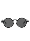 Vava Eyewear Round-frame Sunglasses In Schwarz