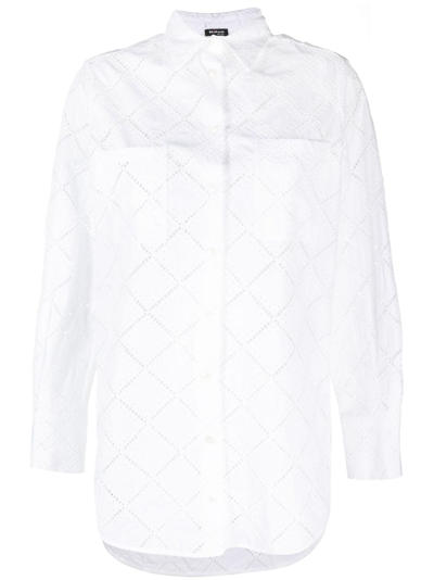 Kiton Perforierter Pullover In White