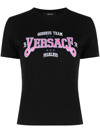 Versace Logo-print T-shirt In Schwarz