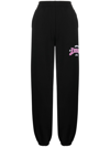 Versace Logo-print Track Pants In Schwarz