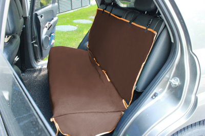 Pet Life 'open Road' Full Back Seat Safety Child Pet Cat Dog Car Seat Carseat Cover Protector In Brown